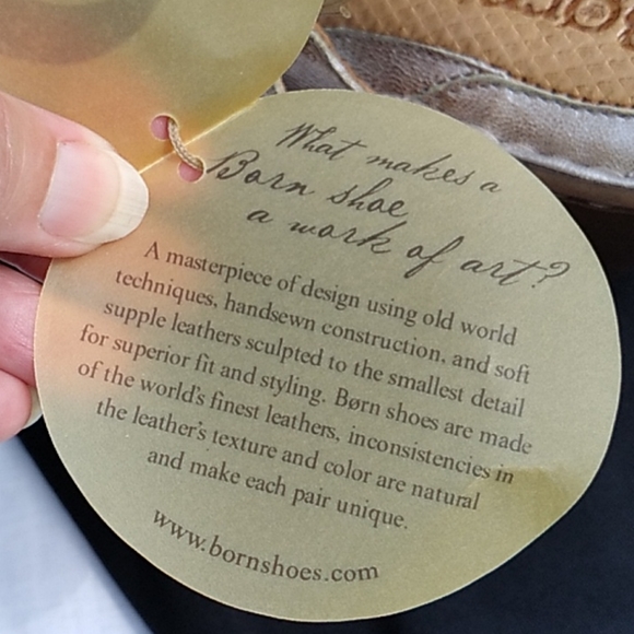 NWT Women's Born light gold leather heels sz 9 - Picture 4 of 11